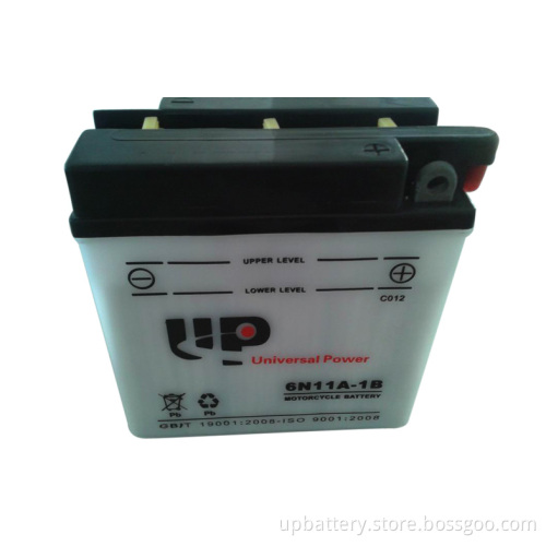 Dry Charged Motorcycle Battery 6n11A-1b 6V 11ah